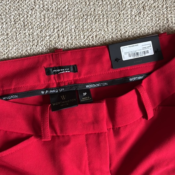 Red Worthington dress pants - Picture 2 of 7